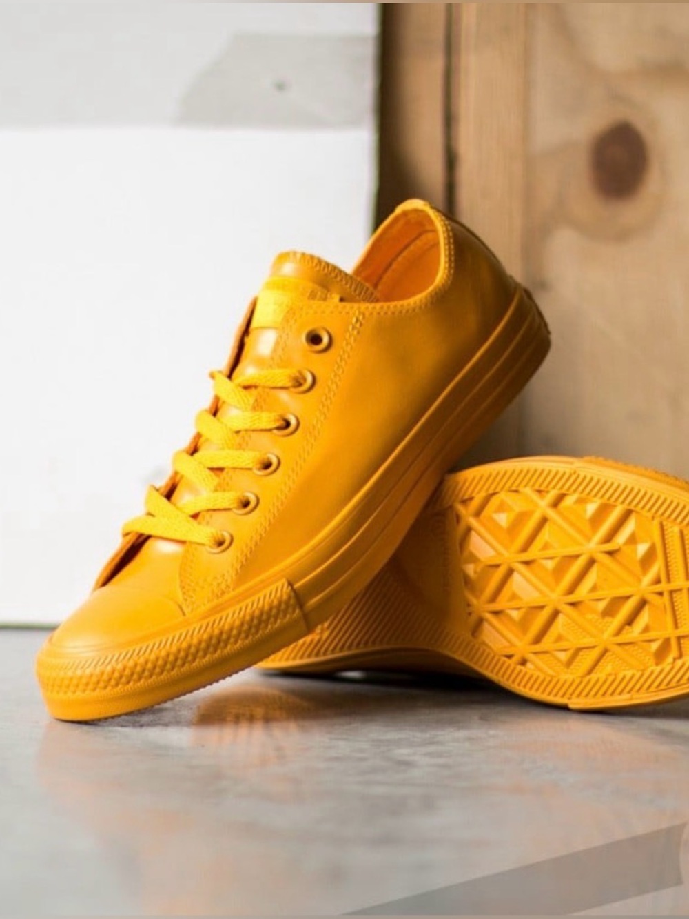 Vintage All Rubber Converse Chuck Taylor All Star Rubber Ox Yellow 151166